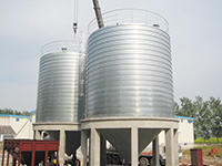 steel silo for industrial powder storage